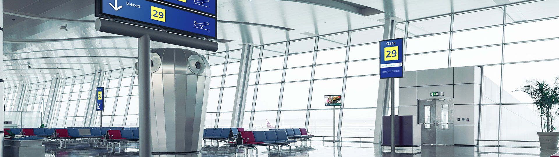 Displays for airports