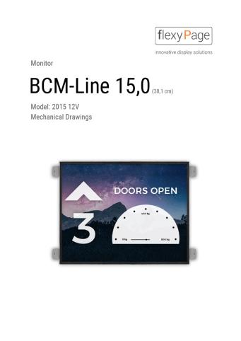 Mechanical drawing display BCM-Line 15