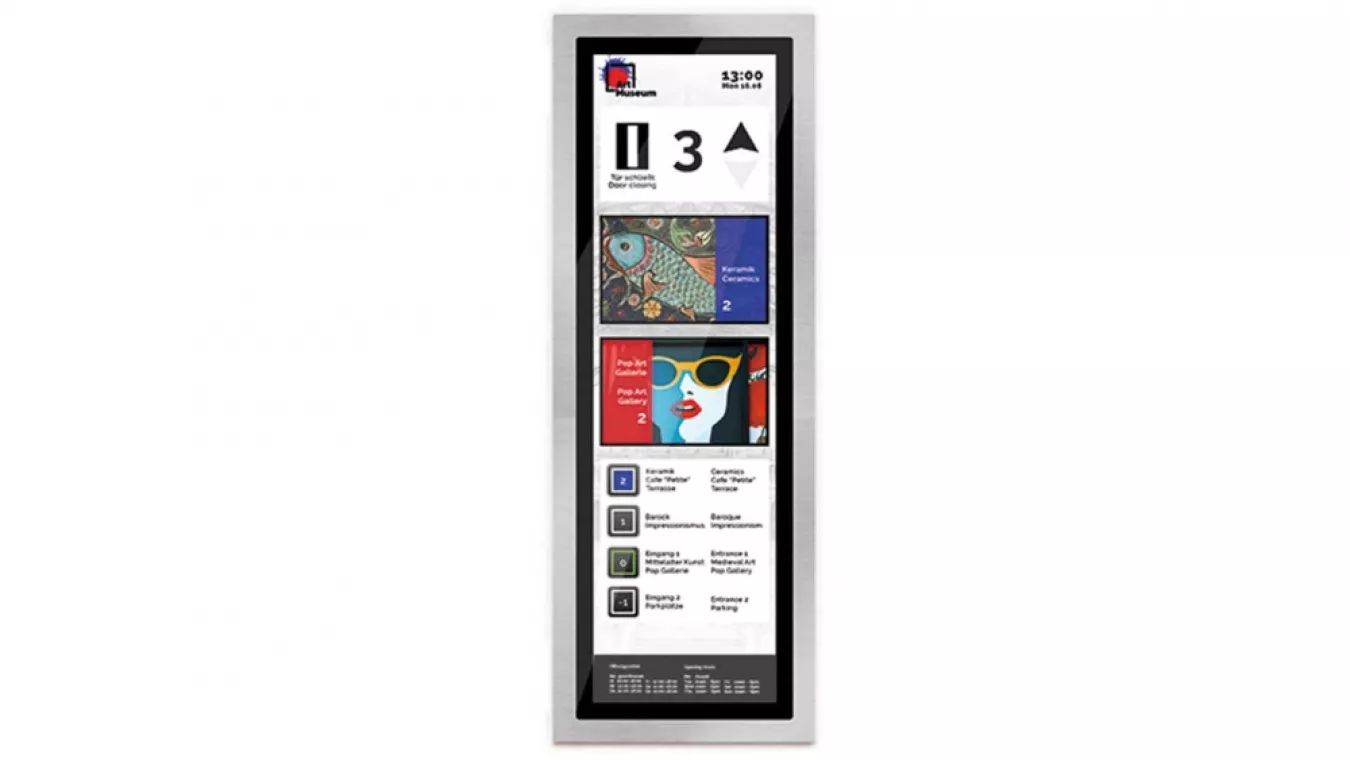 Use as a flexibly configurable elevator panel
