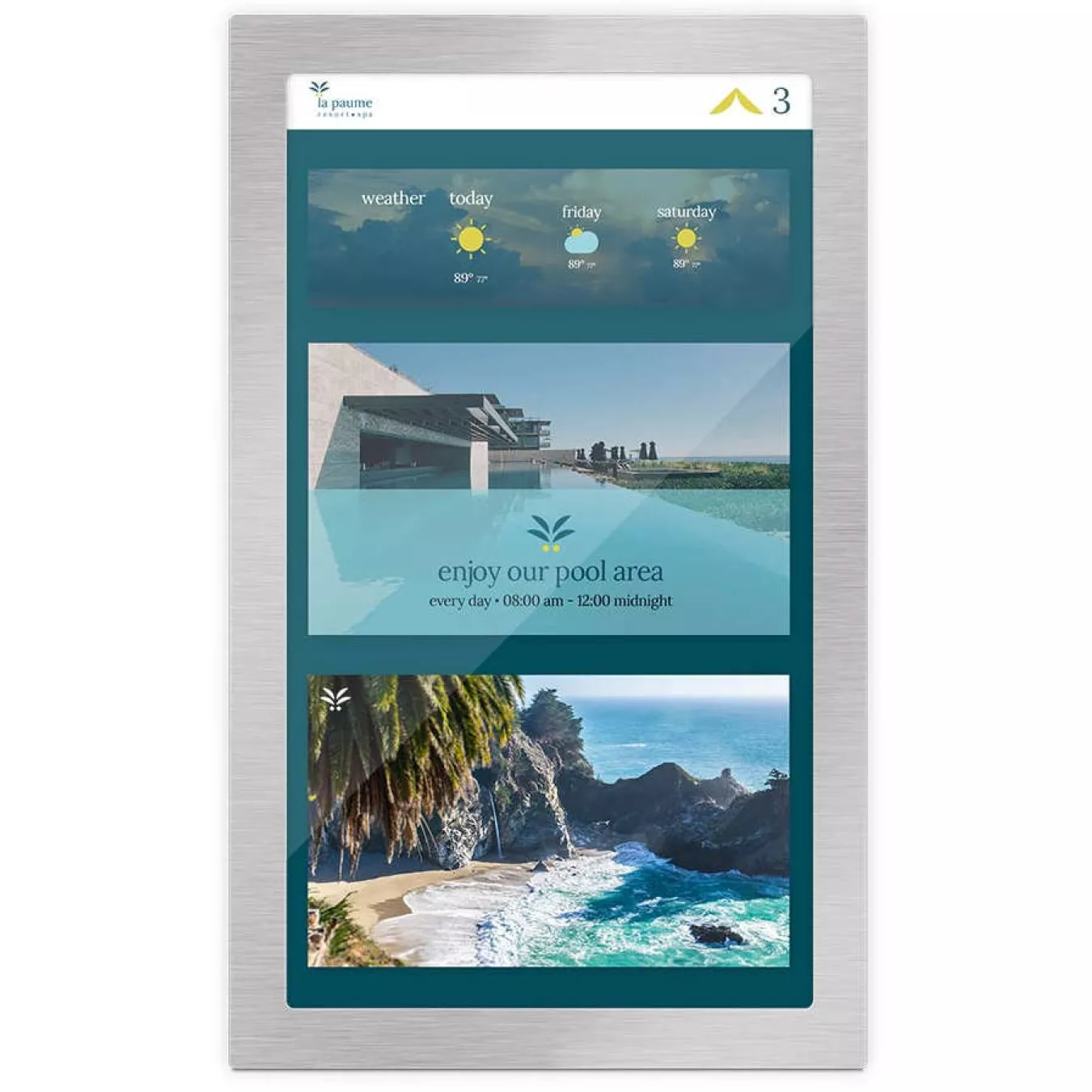 Aufzug displays für hotels