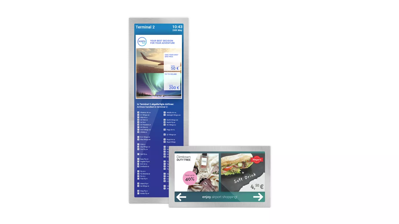 Digital Signage for airports