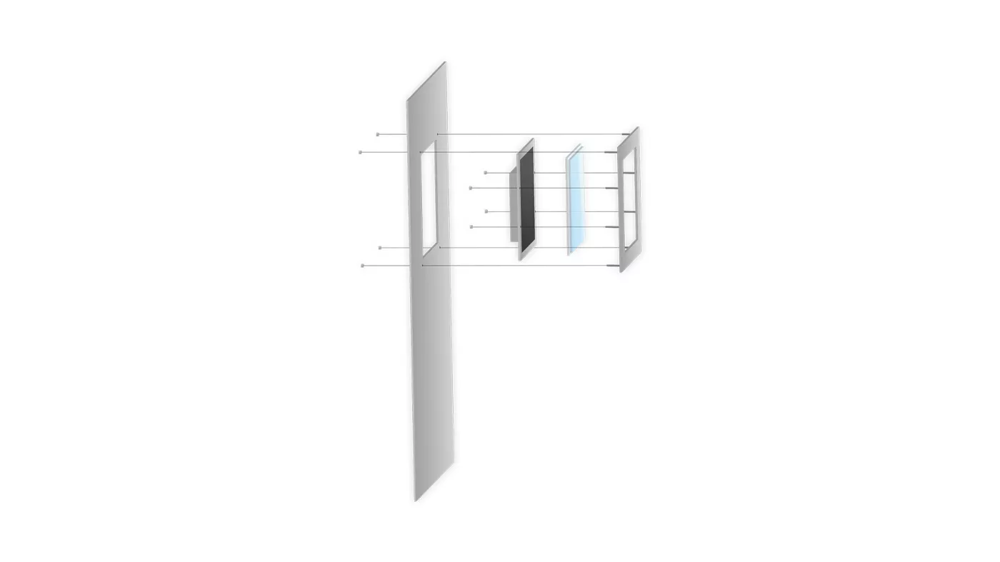 stainless steel frame for retrofitting